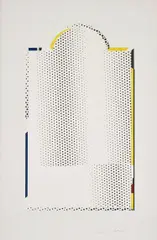 Mirror #7, from Mirror Series by Roy Lichtenstein, 1972, Lithograph and screenprint in colours, on Arjomari paper, with full margins, sold Sep 2019