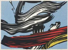 Brushstrokes by Roy Lichtenstein, 1967, Screenprint in colours, on off-white wove paper, with full margins, sold Sep 2019