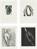 Susan Rothenberg, Untitled (May Nos. 1-4), 1979, Four etching and aquatints, on Fabriano paper, with full margins