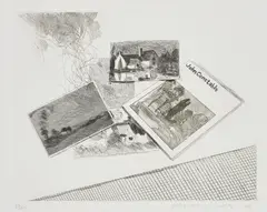 For John Constable by David Hockney, 1976, Etching, on Crispbrook handmade paper, with full margins, sold Sep 2019