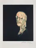 Francis Bacon, Masque mortuaire de William Blake (after Study of Portrait based on The Life Mask of William Blake, 1955)