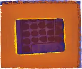 Howard Hodgkin, Nick's Room, 1977, Lithograph in colours with hand-colouring in gouache, on Lexington handmade paper, the full sheet