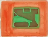 Howard Hodgkin, A Furnished Room, 1977, Etching and aquatint in colours with hand-colouring in watercolour, on Arches mould-made paper, the full sheet