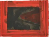 Howard Hodgkin, Here We Are in Croydon, 1979, Lithograph in colours with hand-colouring in watercolour and gouache, on Moulin d'Auvergne handmade paper, the full sheet