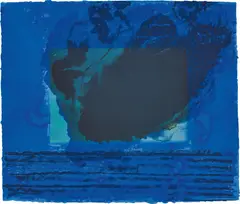 A Storm by Howard Hodgkin, 1977, Lithograph in colours with hand-colouring in gouache, on Lexington handmade paper, the full sheet, sold Sep 2019