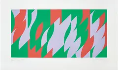Bridget Riley, About Lilac, 2007, Screenprint in colours, on wove paper, with full margins