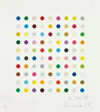 Untitled Spot Print by Damien Hirst, 2007, Screenprint in colours with ultraviolet glaze, on wove paper, with full margins, sold Sep 2019