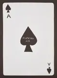 David Shrigley, Fucking Ace, 2019, Linocut, on wove paper, the full sheet