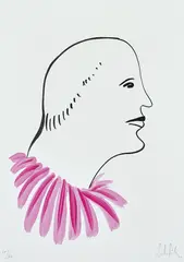 Untitled by Nicolas Party, 2016, Xerox print with unique hand-colouring in acrylic, on smooth wove paper, with full margins, sold Sep 2019
