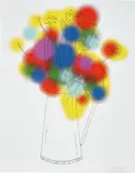 Nicolas Party, Flowers and a Few Colours, 2013, Screenprint in colours, on Somerset paper, with full margins