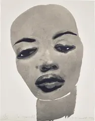 Marlene Dumas, The Supermodel, 1995, Lithograph in colours, on Lana Pur Fil paper, the full sheet