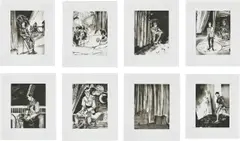 They Can Bring the Curtain Down by Hernan Bas, 2010, The complete set of eight direct gravures, on Somerset Velvet paper, with full margins, the sheets loose (as issued) con, sold Sep 2019
