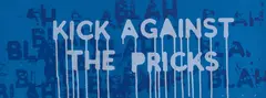 Kick Against The Pricks by Mel Bochner, 2018, Screenprint in two colours, on Boutique Silk Fair Blue paper, the full sheet, sold Sep 2019