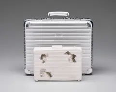 Eroded Attaché by Rimowa x Daniel Arsham, 2019, Cast multiple, contained in a black satin lined aluminium RIMOWA briefcase, with accompanying Owner's Manual and 5-year , sold Sep 2019