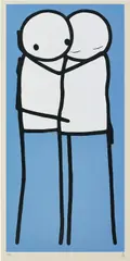 Stik, Lovers, 2011, Screenprint in colours, on Somerset Newsprint wove paper, with full margins