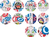 We Are the Jocular Clan: 10 plates by Takashi Murakami, 2018, Ten offset lithographs in colours, on smooth wove paper, the full sheets, sold Sep 2019