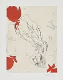 Georg Baselitz, Melancholie, drei Rosen (Melancholy, Three Roses), 1999, Etching and aquatint in colours, on BFK Rives paper, with full margins