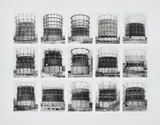 Bernd and Hilla Becher, Gasbehälter (Gas Tanks), image VII, from Typologies series