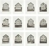 Bernd and Hilla Becher, Fachwerkhäuser, Siegener Industriegebiet (Framework Houses, Industrial District of Siegen) 1959–1973