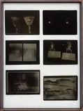 Joseph Beuys, zeige deine Wunde (Show Your Wound), 1977, Six photographic negatives, one ( Browncross ) with two holes and additions in brown paint, the full sheets