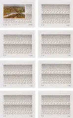 Sunrise - Sunset (To: New York) by Hanne Darboven, 1996, The complete portfolio of 96 prints comprised of twelve sets of eight laser prints in colours, each set representing one, sold Jun 2019