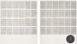 Hanne Darboven, 24 Gesänge (24 Chants), 1990, Two screenprints in colours, one with paper collage, on Arches paper, with full margins