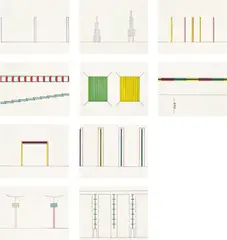 Dan Flavin, Projects 1963-95, 1996-97, The complete set of ten etching and aquatints in colours, three with Chine-collé, on Rives rag paper, the full sheets, with colophon