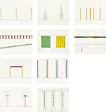Dan Flavin, Projects 1963-95, 1996-97, The complete set of ten etching and aquatints in colours, three with Chine-collé, on Rives rag paper, the full sheets, with colophon