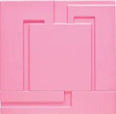 Relief by Peter Halley, 2001, Unique moulded fibreglass multiple with metallic acrylic in pink, sold Jun 2019