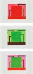 Core; Display; and Fluke by Peter Halley, 1991, The complete set of three screenprints with lithograph in colours, on Coventry rag paper, with full margins, sold Jun 2019