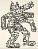 Keith Haring, Dog, 1986-87, Lithograph, on BFK Rives paper, with full margins