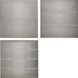 Donald Judd, Untitled (Folded Meters), 1982-83, The complete set of three folded stainless steel wall objects