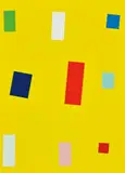 Imi Knoebel, Gelbe Fahne (Yellow Flag), 1999, Screenprint in colours, on Arches paper, the full sheet