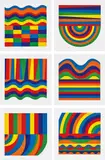 Sol LeWitt, Arcs and Bands in Color, 1999, The complete set of six linocuts in colours, on Somerset Velvet paper, with full margins