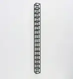 Sol LeWitt, Wall Piece (16 Modules High), 1988, Pinewood construction painted in black