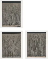 Richard Long, River Avon Mud Drawings, from Sequences, 1998, The complete set of three grano-lithographs in colours, on Rives rag paper, with full margins