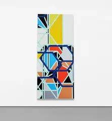 Sarah Morris, Endeavor (Los Angeles), from Door Cycle, 2006, Screenprint in colours on industrial steel door panel