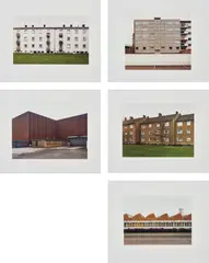 Houses by Thomas Ruff, 1989, The complete set of five dye-transfer photographs, on photo paper, with full margins, sold Jun 2019