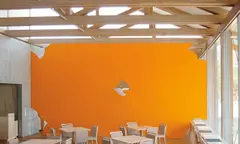 Michelangelo Pistoletto, Affresco - 5, from Wall Works, 1998, Five mirror-backed Plexiglas elements, to be installed on a wall painted in yellow, green, orange, blue, red or grey