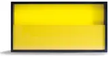 L'Horizon Chimérique (The Chimeric Horizon) by Ed Ruscha and Jean-Marc Bustamante, 2009, Black MDF case with two yellow Plexiglas inserts and screenprint in colours on two outer Plexiglas sheets, with screenpr, sold Jun 2019