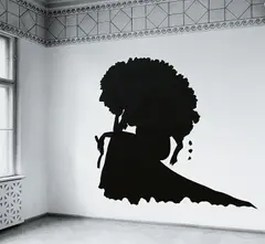 Kara Walker, Pastoral, from Wall Works, 1998, Wall painting in black latex paint, to be installed using the provided cut-out adhesive stencil