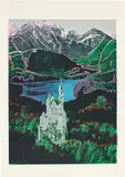 Neuschwanstein by Andy Warhol, 1987, Unique screenprint in colours, on Arches 88 paper, with full margins, sold Jun 2019