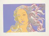 Details of Renaissance Paintings (Sandro Botticelli, Birth of Venus, 1482) by Andy Warhol, 1984, Unique screenprint in colours, on Arches Aquarelle Cold Pressed paper, with full margins, sold Jun 2019
