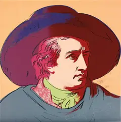 Andy Warhol, Goethe, 1982, Unique screenprint in colours, on Lenox Museum Board, the full sheet