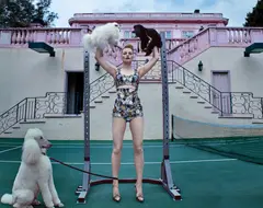 Guinevere at the Pink Mansion, Beverly Hills by Steven Klein, 2017, Chromogenic print, flush-mounted, sold May 2019