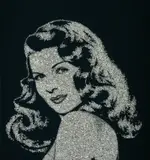 Rita Hayworth from Pictures of Diamonds by Vik Muniz, 2005, Chromogenic print, flush-mounted, sold May 2019