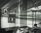 Abelardo Morell, Camera Obscura Image of the Brooklyn Bridge in Bedroom, 1999, Gelatin silver print, flush-mounted