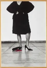 Helena Almeida, Seduzir [Seduce], 2002, Unique chromogenic print with red paint, flush-mounted
