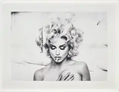 Folded Madonna Poster (Steven Meisel) by Anne Collier, 2007, Chromogenic print, flush-mounted, sold May 2019
