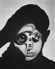 Andreas Feininger, The Photojournalist (Dennis Stock), 1955, Gelatin silver print, probably printed 1960s